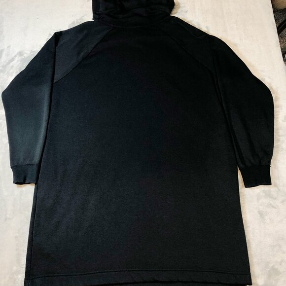 Nike Women's Long Hoodie Pullover Sm Pockets Black Loungewear Black Tag - Picture 2 of 5